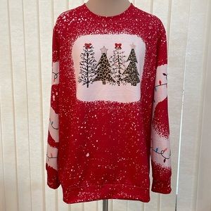 Women’s Christmas pullover Christmas Holiday Sz L